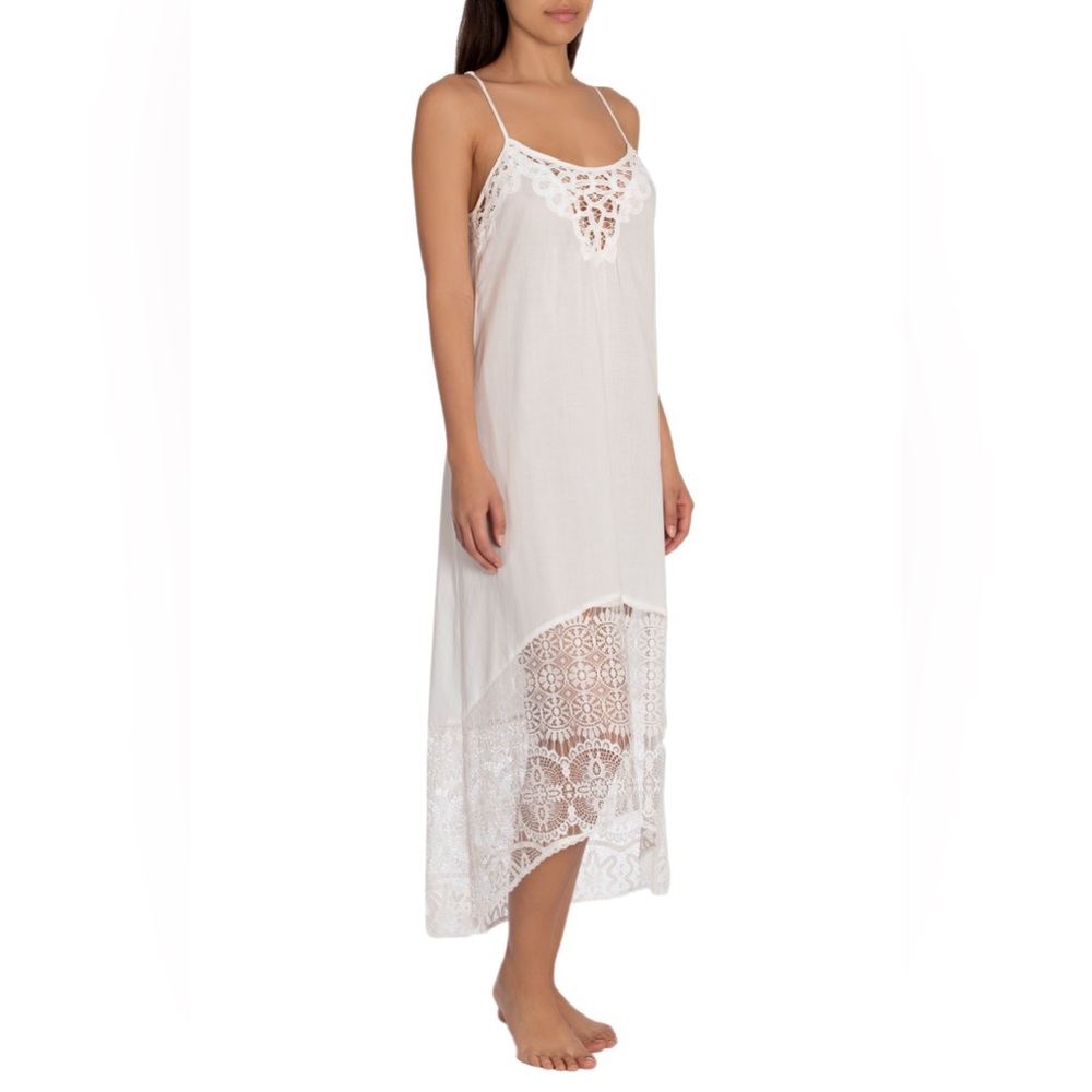 In Bloom cotton High-Low Gown
